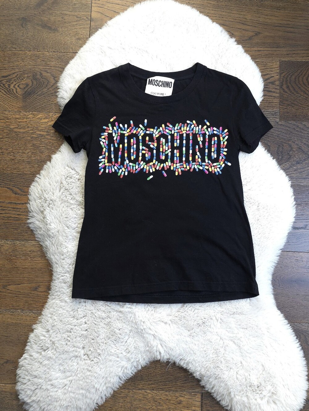 Moschino Couture Pills Kidcore Baby Tee